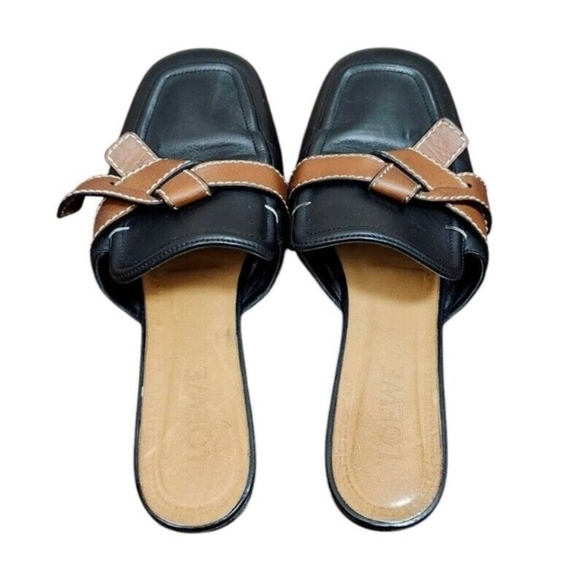 Loewe Black Gate Belted Leather Mule Size EU 39/US 9 - Picture 6 of 13
